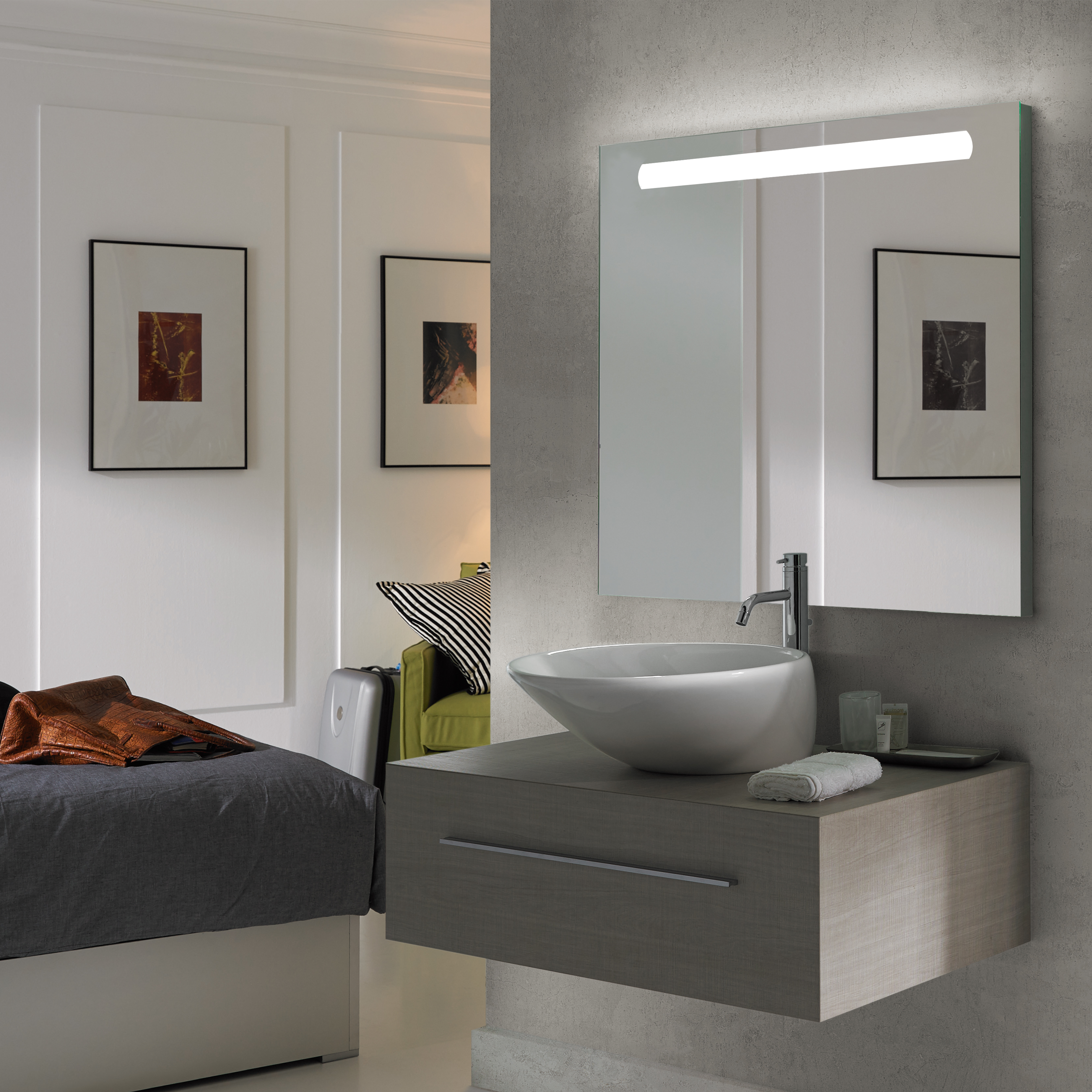 Espelho de Casa de Banho com Luzes LED 80x50 cm - 151767